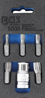Obrázek produktu pro BGS technic Screwdriver Bit Set, Chrom-vanadiová ocel, 172 mm, 172 g