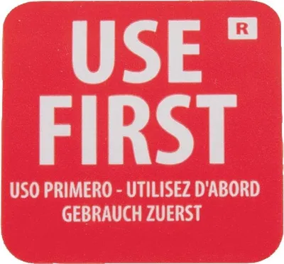 Image de Étiquettes Hygiplas 25 mm - À utiliser en premier (1000 pièces)