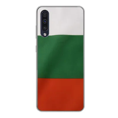 Produktbild von MuchoWow® Handyhülle Schutzhülle Hülle für Samsung Galaxy A50 Nahaufnahme der Flagge von Bulgarien Silikon Softcase Handy Hülle - Mobiltelefonhülle