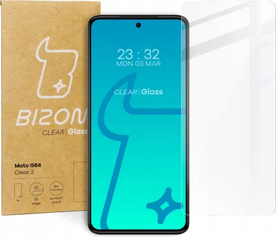 A product shot of a screen protector next to its packaging.