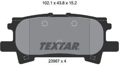 Produktbild von Textar Bremsbeläge hinten für Lexus RX