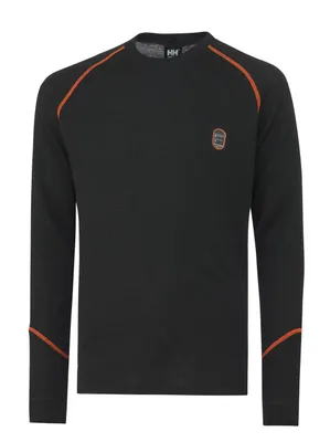Produktbild von Helly Hansen Rundhals-Pullover FAKSE LS CREWNECK 75076 schwer entflammbar, Farbe:black, Größe:M