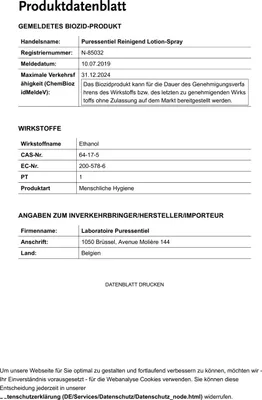 Produktbild von Puressentiel Reinigend Antibakterielles Lotion Spr, 250 ml SPR