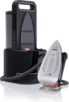 Productafbeelding van Braun CareStyle 9 IS 9090 BK, 2700 watt, 2 liter, zool van EloxalPlus, zwart, koperkleurig