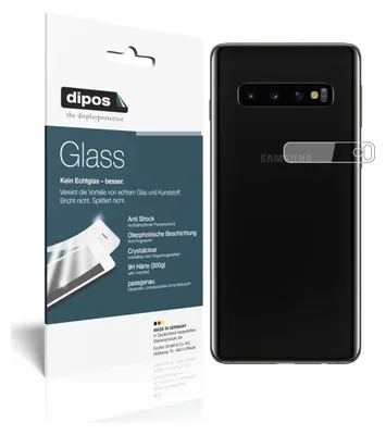 Zdjęcie produktu dla 2x folia ochronna na obiektyw aparatu Samsung Galaxy S10 - folia antywstrząsowa 9H dipos Glass szkło plastikowe