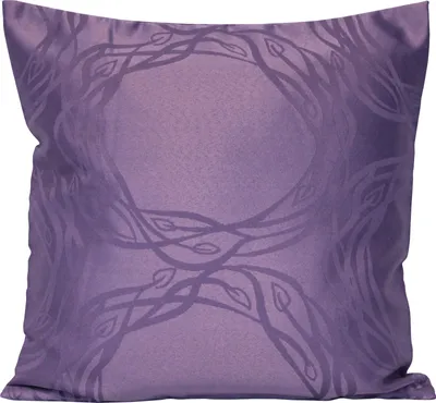 Produktbild von Kissenbezug 40x40 cm Lila Damast Kissenhülle Pastellfarben Angelina Deko Kissen