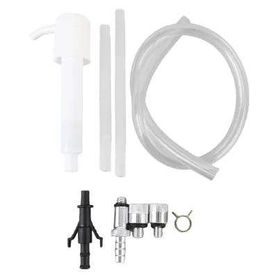 Produktbild von Getriebeölpumpe für Unterwasserteile, passend für Standard-Quartflaschen (8 mm, 10 mm, 3/8 Zoll), Adapter für Bootsaußenbordmotoren
