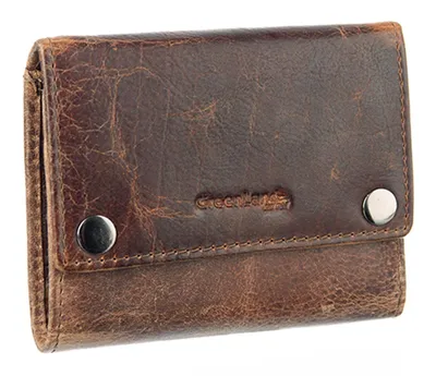 Produktbild von GreenLand Nature Leder Geldbörse Montana RFID Wallet With Chain Brown braun