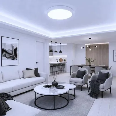Zdjęcie produktu dla Lampa sufitowa LED biała zimna 3400 lumenów salon łazienka kuchnia