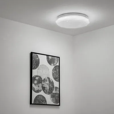 Produktbild von LUMILED LED Deckenlampe 18W 1620lm Deckenleuchte 4000K Neutralweiß Ø33cm weiß rund flach Modern für Wohnzimmer Kinderzimmer, Schlafzimmer