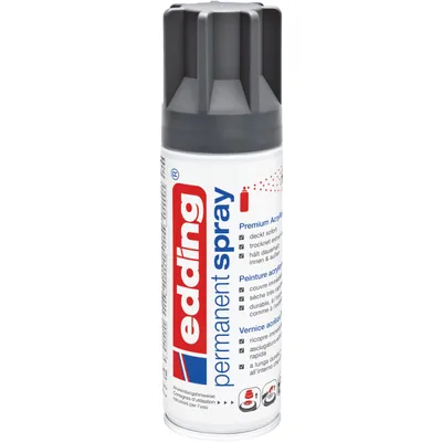 Produktbild von Edding 5200, 200 ml, Anthrazit, Matte, Sprühdose, Wasserfest