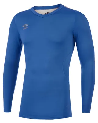 Productafbeelding van Umbro - "Elite" basislaag shirt met V-hals voor heren, model UO265 (maat M), kleur: koningsblauw