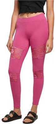 Produktbild von Urban Classics Damen Ladies Laces Inset Leggings brightviolet, M