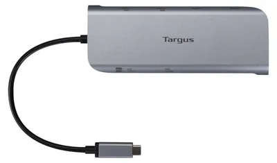 Produktbild von Targus DOCK427GL, Kabelgebunden, USB 3.2 Gen 2 (3.1 Gen 2) Type-C, 140 W, 1000 Mbit/s, Grau, 10 Gbit/s
