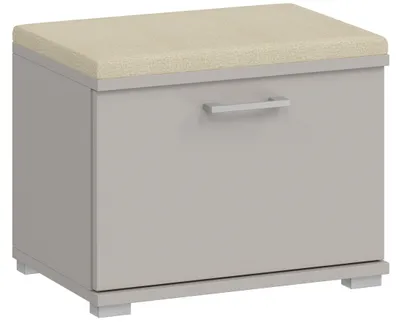 Produktbild von Schuhschrank Schuhbank mit Sitzfläche Beige, 50x40x35 cm