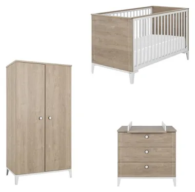 Image de Galipette Ensemble chambre lit bébé armoire commode à langer