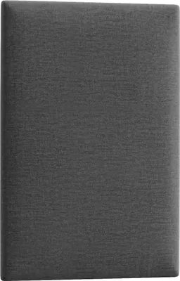 Produktbild von nabbi Rechteckiges gepolstertes Wandpaneel Quito 40x60 cm - Schwarz