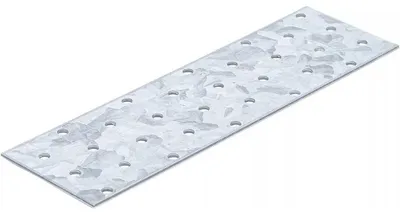 Image de Tôle d Acier Perforée 200 x 60 x 2 mm - Acier, Résistante et Polyvalente - D-Work