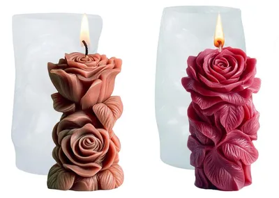 Produktbild von Silikonform Blumen 3D für Kerzenherstellung, leicht zu entformen