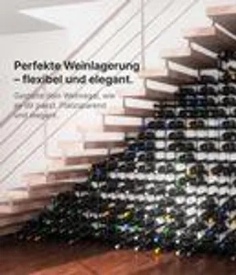 Produktbild von NOOK® Weinregal stapelbar 3er-Set – modulares Flaschenregal für bis zu 6 Flaschen, Stecksystem, erweiterbar – für Küche, Schrank, Nische