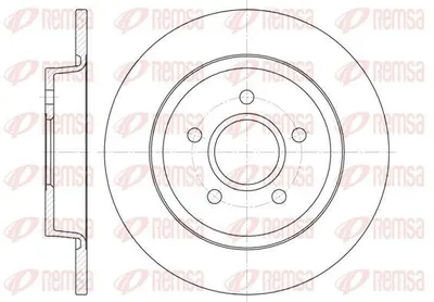 Produktbild von 2x REMSA Bremsscheibe 6712.00 hinten für FORD Focus II Schrägheck (DA_ HCP DP)