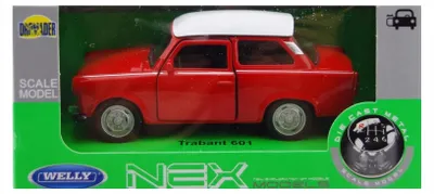 Produktbild von Welly Trabant 601 Metallmodell Maßstab 1:34 Rot