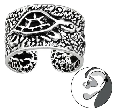 Produktbild von Ohrklemme Silber 925: Ear Cuff Ohrring ohne Loch tragbar Modell 11