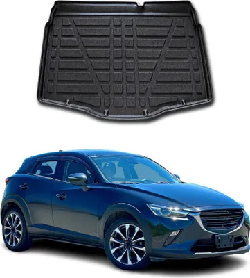 Produktbild von Kofferraumwanne Laderaumwanne für Mazda CX-3 2015-2025 Gummi TPE Schwarz