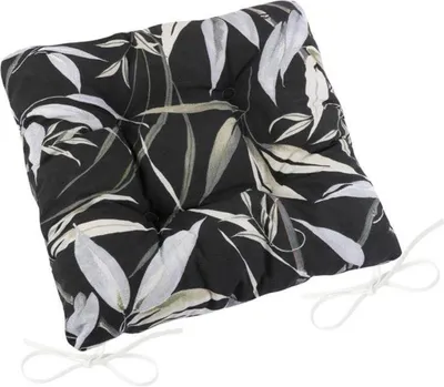 Obrázok produktu pre Sedací vankúš EMA prešívaný - 40x40 cm - čierny,sivý