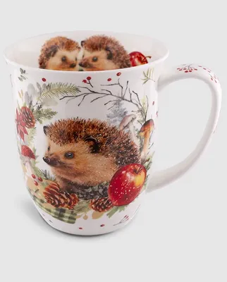 Produktbild von Kaffeebecher Igel mit Apfel, 400 ml, Herbst, Tier Tasse