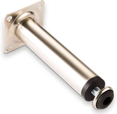 Produktbild von Möbelfuß in Edelstahloptik matt, Höhe 150 mm, Ø 30 mm