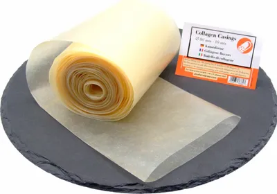 Produktbild von Kunstdarm 80mm/10m - Wursthaut, Metzger Kollagenhülle, Kollagenhülle für Wurst