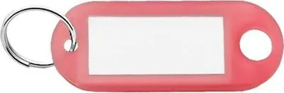 Obrázok produktu pre Etikety na kľúče CombiCraft Transparentné ružové 55 x 22 mm - 100 kusov