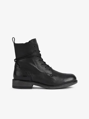 Produktbild von Geox Schwarze Damen-Lederstiefeletten Catria 35