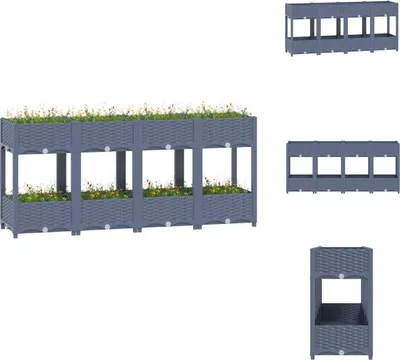 Obrázek produktu pro vidaXL Zvýšený záhon 160x40x71 cm polypropylen - Květináče a květináče