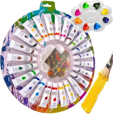 Obrázek produktu pro Akrylové barvy 12ml - sada 24 ks Maaleo 24725