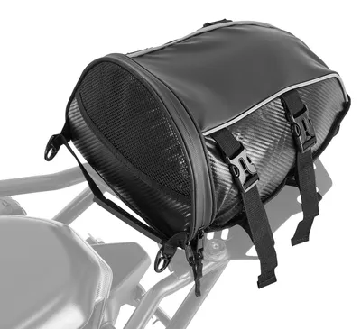 Obrázok produktu pre VEVOR Motocyklová zadná taška (10 l) s nepremokavým krytom proti dažďu, úložný priestor na motocykel, taška na nosič s ramenným popruhom a vnútorným vreckom, motocyklová taška – čierna
