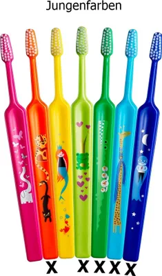 Produktbild von 5x TePe Select Kids Zahnbürste 5-8 Jahre Jungenfarben
