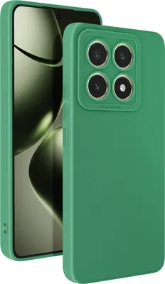 Immagine prodotto di Avizar, Custodia in silicone SoftGlow per Xiaomi 14T, fotocamera protetta, verde