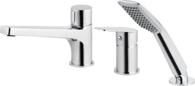 Obrázek produktu pro Jednopáková tříotvorová vanová baterie Jasmin chrom