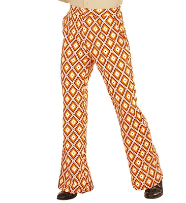 Produktbild von 70er Jahre Retro Herren HOSE m. und o. Muster, Größe:S/M, Farbe:Rhombus