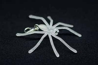Produktbild von Spinne Charm Anhänger Bettelarmband Miniblings Halloween Spinnen Grusel Leuchtet