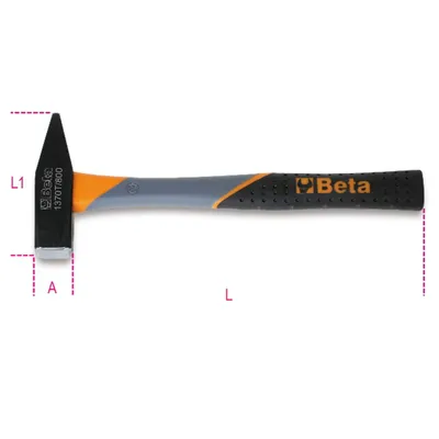 Produktbild von Beta Tools Schlosserhammer 1370T 1000 Glasfaserstiel 36 cm