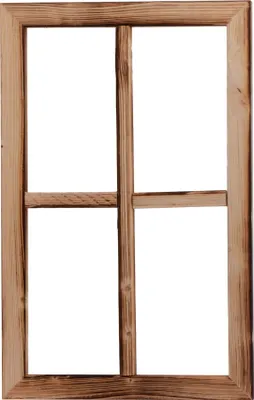 Produktbild von UNUS® Fenster Holz Fensterrahmen Vintage Holzfenster Shabby Wanddeko 50x32x2cm