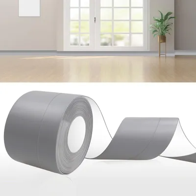 Zdjęcie produktu dla Listwa przypodłogowa PVC samoprzylepna elastyczna 8 cm x 3 m szara
