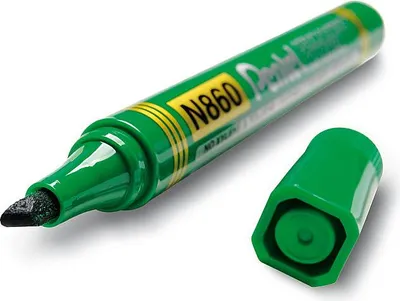 Zdjęcie produktu dla Marker permanentny 0,6-4,5 mm okrągła końcówka zielony Opakowanie 12 szt