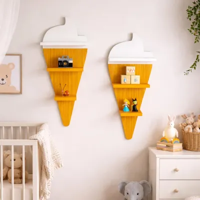Image de Omgoods - Étagères murales en bois pour chambre d'enfant
