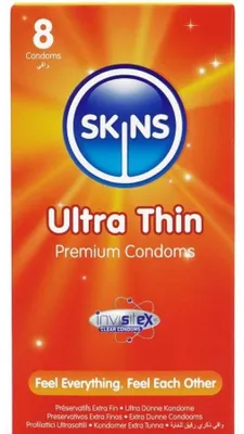 Immagine prodotto di Skins - Preservativi Ultra Sottili Premium Confezione Da 8