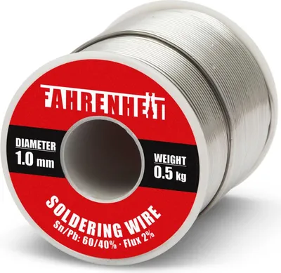 Produktbild von Professioneller Lötdraht auf Rolle Sn60/Pb40 - 1,0 mm, 0,5 kg, 2% Flussmittel für präzises und dauerhaftes Löten in anspruchsvollen Anwendungen [55082]