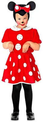 Produktbild von WIDMANN Kinderkostüm Mäuschen rot Größe 104 / 2-3 Jahre